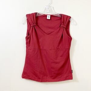 Prana Sleeveless Burgandy Athletic Tank